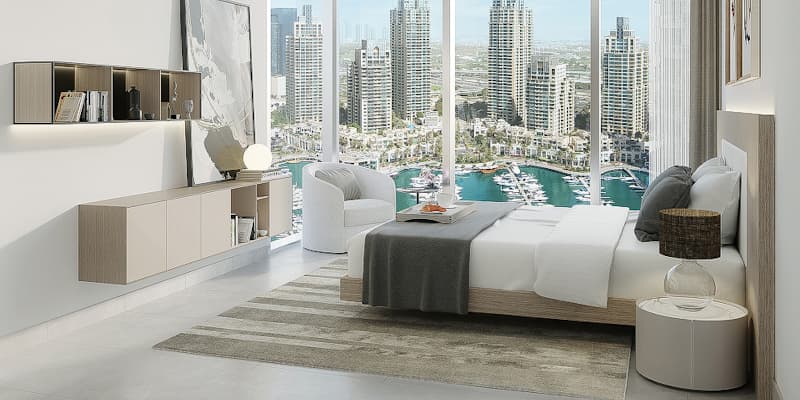 Luxurious studio apartment in LIV Marina, Dubai Marina image 4
