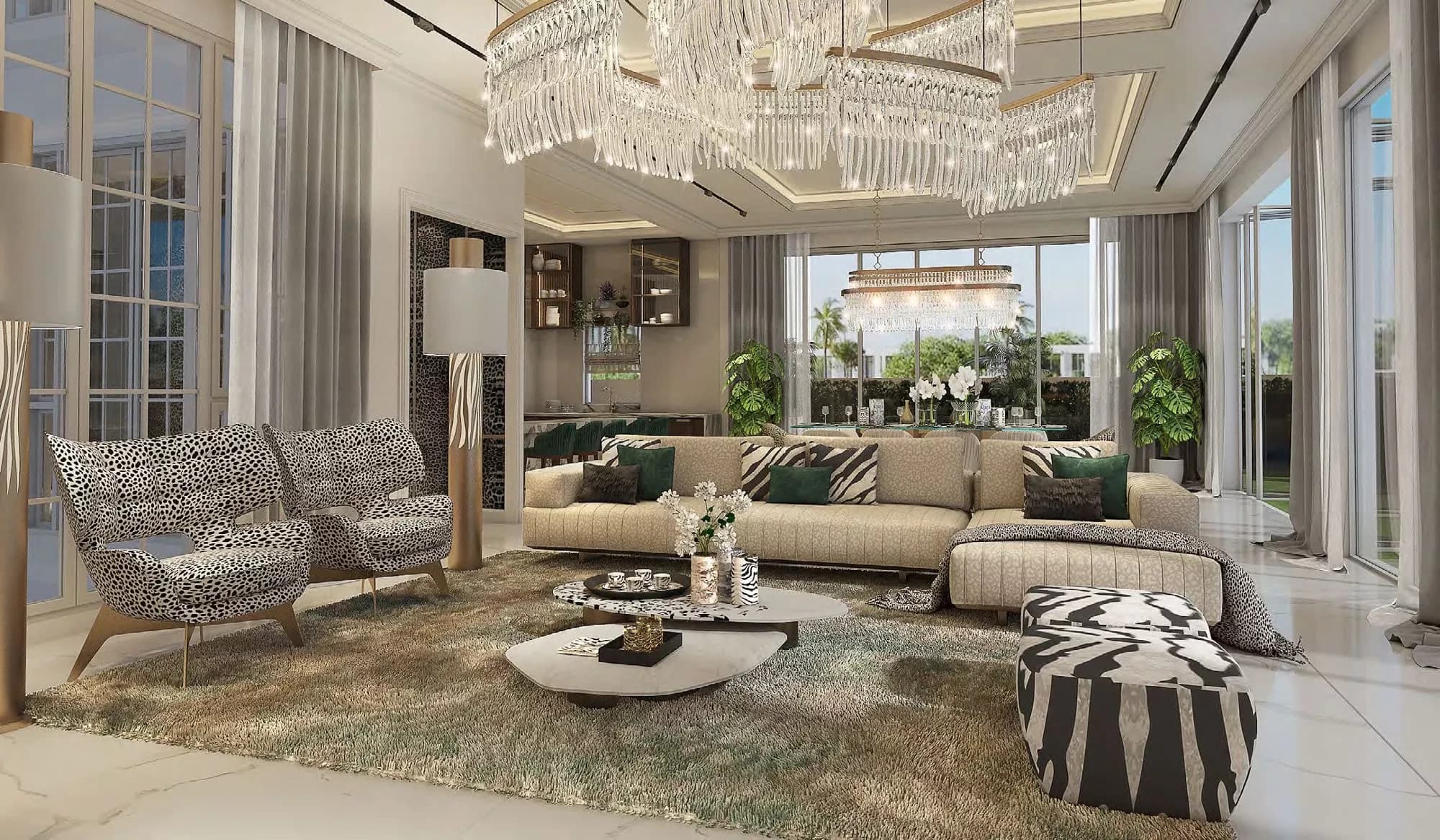 Large 7-bedroom villa in Cavalli Estates, Damac Hills-main-image